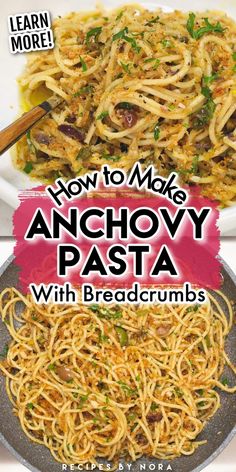 how to make anchovy pasta with breadcrumbs