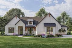 this is an artist's rendering of the country house plan