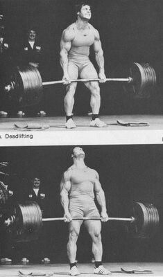 an image of a man doing deadlifts in the same position as he does