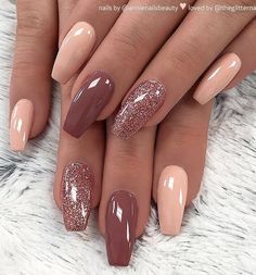 Different Nail Colors, Nails Desing, Coffin Nails Designs, Gorgeous Nails, Cute Acrylic Nails, Acrylic Nail Designs, Nail Manicure, Trendy Nails