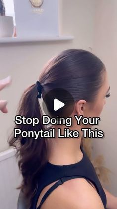 Cute Long Hair Ponytails, Sleek Ponytail For Wedding, Slick Back Ponytail Medium Hair, Glamorous Ponytail Hairstyles, Dress Up Ponytail, Full Looking Ponytail, Best Haircuts For Ponytails, How To Keep Ponytail From Sagging, Hair In Ponytail Ideas