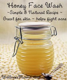 Homemade Honey Face Wash Honey Face Wash, Oil Cleansing Method, Basic Skincare, Oil Cleansing, Honey Face Mask, Skin Care Routine For 20s, Wellness Mama, Honey Face, Homemade Lotion