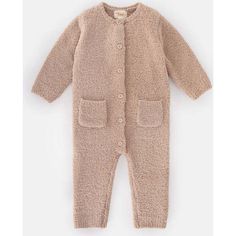 Cuddle up to this super soft & cozy one-piece Long Sleeve Romper for baby! Crafted from 100% recycled materials for maximum lounge-ability and with center buttonsfor easy access to baby's diaper baby will never want to take it off. Designed to stay close to body with its soft fitted fuzzy look for the utmost comfort. If you're looking for comfy, this jumpsuit is for you! | 7AM Enfant | Fuzzy Long Sleeve Buttoned Romper, Pecan (Brown, Size 12-18M) | Maisonette collects the best children’s product Dad Diaper Bag, Baby Outerwear, Rain Pants, Sweater Jumpsuit, Boy Accessories, Long Sleeve Jumpsuit, Buy Buy Baby, Long Sleeve Romper, Sleeved Romper