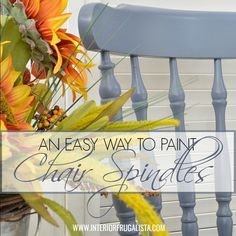 an easy way to paint stair spindles