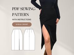 Hi there, I'm Julia, and it's great to meet you! Get my A-line Mini & Midi Skirt with Silt Sewing Pattern and let me show you how to sew this skirt step by step! Click to learn more and get your pattern today! ✂️ ✂️DESCRIPTION Are you interested in learning how to sew but not sure where to start? Having trouble finding beginner-friendly patterns? Are you passionate about your handmade items but need some guidance? No need to worry! You're in the right place. My patterns include detailed sewing i Free Pencil Skirt Sewing Pattern, Strait Skirt Pattern, Mini Skirt Pattern, Midi Skirt Pattern, A Line Mini Skirt, Clothes Sewing Patterns, Black Skirt, Fabric Width, Learn To Sew