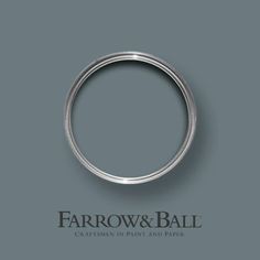 an image of a wedding ring with the words, farrow and ball written on it