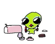 Silly Alien Drawing, Alien Reaction Pic, Gleep Glorp, Silly Alien, Gnarp Gnarp, Aliens Guy, Green Alien, Goofy Drawing, Little Doodles