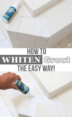 how to whiten grout the easy way with spray paint on tile floors and walls