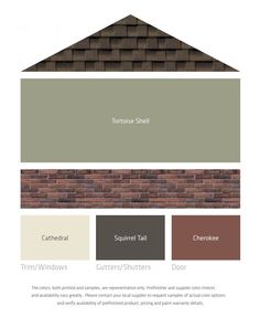 the exterior color scheme for a house