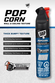 Quick, Reliable Ceiling Repair 🍿 Arriving late this year, our Popcorn Spray Texture is ideal for ceiling repairs, covering imperfections and creating a smooth, paint-ready finish. Perfect for those classic, textured ceiling touch-ups before painting. More info coming soon! #CeilingRepair #PopcornFinish #PopcornCeiling #SprayTexture #PaintingPrep #HomeImprovement #DIYProjects #NewDAP Textured Ceiling, Ceiling Repair, Paint Prep, Ceiling Finishes, Ceiling Texture, Popcorn Ceiling, Ceiling Ideas, Wall Ceiling, Launching Soon