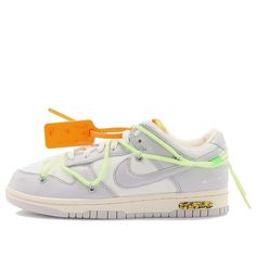 Nike OFF-WHITE x Dunk Low The 50 NO.43 Off-White Lot 43 Sneakers/Shoes Off White Dunk, Nmd Sneakers, Dunk Low Nike, Yeezy Sneakers, Low Air Jordan 1, Dunks Nike, Nike Dunk High, Nike Sb Dunks, Nike Lebron