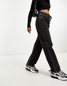 Jeans by Cotton:On The denim of your dreams Straight fit High rise Belt loops Five pockets Uzun Boy, Converse Chuck Taylor White, Black Dress Prom, Maxi Dress Prom, Loose Jeans, Student Fashion, Maxi Dress Trend, Petite Maternity, Adidas Samba