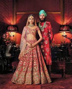 Ritu Kumar Lehenga, Sabyasachi Mukherjee, Sabyasachi Bride, Ritu Kumar, Anita Dongre, Indian Bridal Lehenga, Bridal Lehenga Red