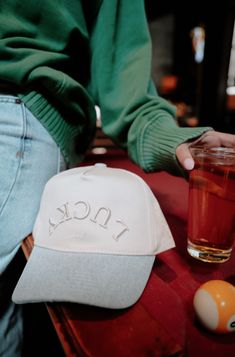 Our first ever denim vintage hat!
+ neutral horseshoe and clover embroidered on the side!
Denim vintage trucker hat, with adjustable snapback
Ships immediately unless on preorder Custom Embroidered Hats, Hat Aesthetic, Horseshoe Crafts, St Patrick's Day Outfit, Lucky Me, Fort Smith