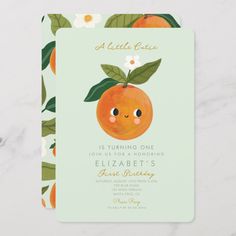 Little Cutie is on the way Orange Baby Shower Invitation  Zazzle A Little Cutie Is On The Way, Cutie Orange, Citrus Baby, Orange Baby Shower, Orange Citrus, 1st Birthday Invitation, Orange Baby, Baby 2