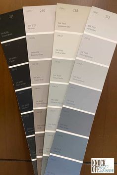 SW-drift-of-mist-coordinated-Color-Deck Wall Street Paint Color, Sherwin Williams Wall Street, Sw Wall Street, Wall Street Sherwin Williams, Pure White Paint Color, Drift Of Mist, Dark Blue Paint Color, Warm Grey Paint Colors, Cabot Cove