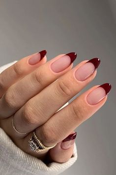 Oval Nails, Orange Nails, Classy Nails