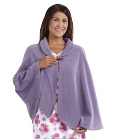 Product Features of this Silvert’s Bed Jacket Capes for Women: Easy Access Dressing – Capes Designed Without Sleeves for Those with Lowered Upper Arm Mobility Warmth & Comfort – Designed to Hug Your Shoulders with Warmth Easy Hook Closure – Secures the Cape and Prevents Falling Off Shoulders Quality Machine Washable – Polyester New! Womens Bed Jacket Capes, beautifully designed to hug your shoulders with warmth. Fastens with a stylish button. Quality Polar Fleece Womens Bed Jackets. This fleece Bed Jackets, Patient Gown, Fleece Shawl, Cozy Sleep, Cape Designs, Bed Jacket, Jacket Cape, Woman Bedding, Adaptive Clothing