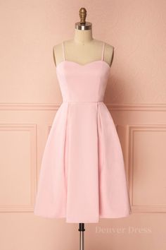 Pink satin short prom dress Cocktail Rose, Prom Dress Pink, Pink Homecoming, Pink Homecoming Dress, Satin Short, Boutique 1861, Short Prom Dress, Grad Dresses, Outfit Trends