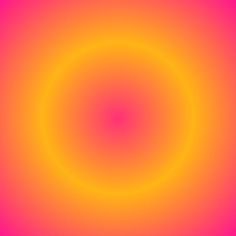 an orange and pink background with a circular design in the center that appears to be distorted