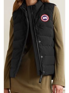 Canada Goose Women, Down Vest, Lightweight Jacket, Canada Goose, Net A Porter, Women Collection, Luxury Design, Porter, Turtle Neck