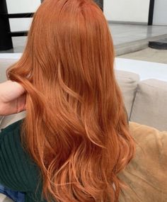 Cold Copper Hair, Carrot Ginger Hair, Rosette Orange Hair, Light Orange Hair Color, Orange Beige Hair, Ash Orange Hair, Orange Ginger Hair, Ginger Hair Dyed, Beige Hair