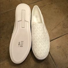 Brand New, Perfect Condition Michael Kors Slip-on Sneakers For Spring, Michael Kors Spring Sneakers, Michael Kors White Slip-on Sneakers, Shoes Brand, Michael Kors Shoes, Slip Ons, Shoe Brands, Womens Shoes Sneakers, Shoes Sneakers