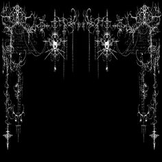 an artistic black and white background with intricate designs