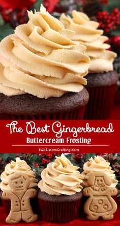 the best gingerbread buttercream frosting recipe for cupcakes and muffins