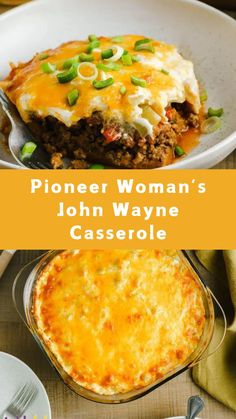 Pioneer Woman’s John Wayne Casserole Pioneer Woman Cowboy Quiche, John Wayne Casserole Recipe, John Wayne Casserole, Budget Friendly Dinner, Large Family Meals, Dinner Plans, Beef Casserole Recipes, Pioneer Woman Recipes, Homeless Shelter