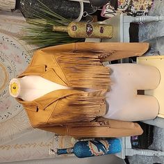 New With Out Tags. Never Worn. Size Lg Fitted Long Sleeve Outerwear With Fringe, Bomber Jackets, Crop Jacket, Western Style, Western Fashion, Jackets For Women, Jackets & Coats, Tags, Women Shopping