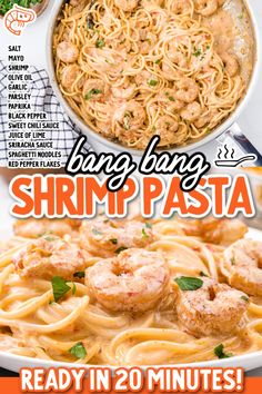 shrimp pasta in 20 minutes is the perfect meal to make for dinner, or as an appetizer