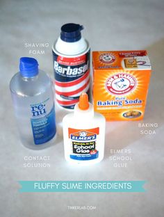 the ingredients for baking soda are shown here