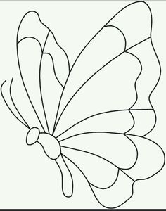 the outline of a butterfly for coloring