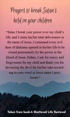 Prayer For Our Children, Prayer For Son, Prayers For My Daughter, Quotes Children, Prayer For My Son, Prayer For My Family, Prayer For My Children, Deliverance Prayers, Spiritual Warfare Prayers