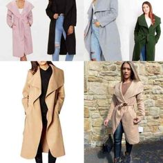 Top Seller for Italian Women's Waterfall Ladies Belted Duster Jacket Drape Long Trench Coat, Womens Coats Jackets Cotton Outerwear With Double-lined Hood For Spring, Long Coat Outerwear With Double-lined Hood For Cold Weather, Long Coat With Double-lined Hood For Cold Weather, Long Parka With Double-lined Hood For Spring, Woman’s Duster Coat, Waterfall Coat, Womens Coats, Duster Jacket, Long Trench