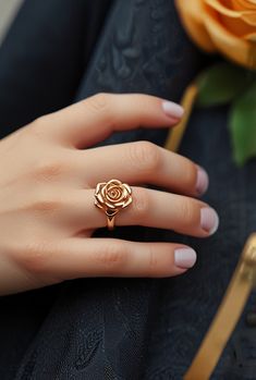 Rings/gold/colorful/fashion/rose/girls/trendy Gold Ring For Ladies, Finger Rings For Girls, Bread Custard, Rings Designs For Women, Diwali Items, Ladies Gold Rings, Hindu Jewelry, Stylish Jewelry Accessories, Bridal Jewelry Sets Brides