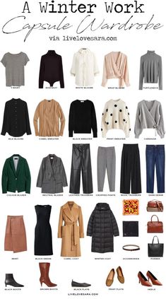 Winter Work Capsule Wardrobe, Winter Work Capsule, Work Capsule Wardrobe, Minimalist Moda, Work Capsule, Capsule Wardrobe Work, Fashion Capsule Wardrobe, Deep Autumn, Winter Work