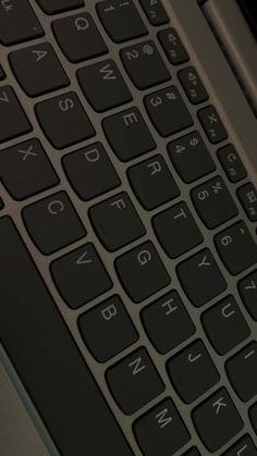 a close up view of the keys on a laptop keyboard