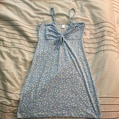 Light Blue With Flowers Blue Mini Dress For Spring, Blue Asymmetrical Mini Dress For Spring, Blue Long Sleeve Mini Dress For Spring, Spring Light Blue Mini Dress For Day Out, Light Blue Sundress For Spring, Flower Dress Aesthetic, Aesthetic Azul, Rebecca Taylor Dress, Blue Flower Dress