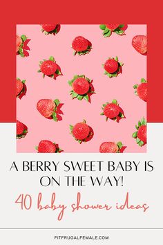 Indulge in the sweetness of a strawberry-themed baby shower! 🍓✨ Our latest blog post is bursting with delightful ideas for a berry special celebration. From charming decorations to mouthwatering strawberry treats, we've curated a collection of inspiration to make your baby shower a berry memorable affair. Dive into the world of strawberries and create a celebration filled with love, joy, and the vibrant hues of this delicious fruit. Baby Shower Fruit, Baby Shower Snacks, Baby Shower Menu, Strawberry Fruit