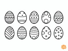 illustration of Happy Easter egg coloring Easter Eggs Coloring, Easter Egg Coloring, Egg Coloring, Cute Egg, Coloring Easter Eggs