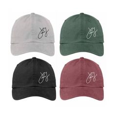 PREORDER - Joy Hat, Embroidered Hat, Word Hats with Sayings, Womens Hats, Baseball Hats Women, Unstr Embroidered Logo Cap As Gift, Curved Brim Hat With Embroidered Logo For Gift, Curved Brim Hat With Embroidered Logo As Gift, Joy Gifts, Remembrance Jewelry, Mom Hats, Embroidered Hats, Keepsake Jewelry, Sympathy Gifts