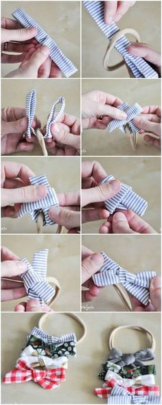 how to make a bow tie out of old shirts and ties - step by step instructions