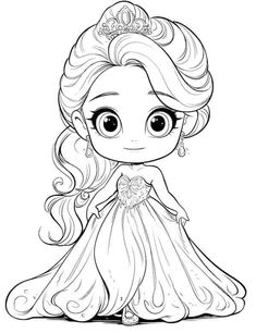 the princess aurora from disney's frozen kingdom coloring pages for kids to print and color