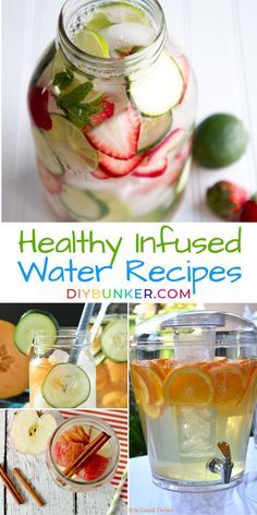 healthy infused water recipes in mason jars