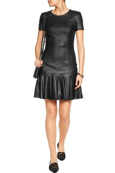 (eBay) Find many great new & used options and get the best deals for Dress Leather Mini Bodycon Women Wet Look Sexy Clubwear Party Short PVC Black 1 at the best online prices at eBay! Free shipping for many products! Mid Skirt Outfits, A Line Skirt Outfits, Sleeveless Dress Outfit, Leather A Line Skirt, Dress Leather, Exclusive Dress, Club Wear, Dress Order, Dress Short Sleeve