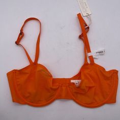 Aerie Smoothez Mesh Unlined Balconette Lightweight Bra Underwire Orange Ae Brand New With Tags Various Sizes Available Summer Bra With Padded Underwire Cups, Summer Underwire Bra With Padded Cups, Fitted Summer Bra With Adjustable Straps, Orange Underwire Swimwear With Bra Support, Orange Underwire Swimwear Bra Friendly, Summer Padded Bra, Summer Stretch Bra With Lined Body, Stretch Summer Bra With Lined Body, Summer Lined Bra