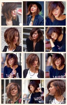 Choppy Bob Hairstyles With Bangs, Bob Hairstyles With Bangs, Choppy Bob Hairstyles, Layered Bob Hairstyles, Penteado Cabelo Curto, Short Bob Hairstyles, Bobs Haircuts, Hairstyles With Bangs