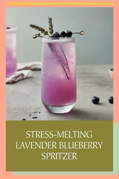 #mocktails #herbal #lavendermocktail Purple Drink Ideas, Medicinal Mocktails, Gut Healthy Mocktail, Herbal Cocktail Recipes, Herbal Drinks Recipes, Herbal Mocktail Recipes, Pretty Mocktail Recipe, Magnesium Mocktails